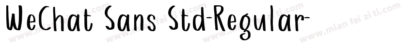 WeChat Sans Std-ReguIar字体转换